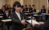 入社式開催時の写真