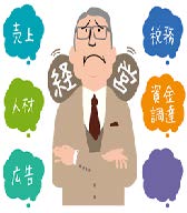 経営について考えるイラスト